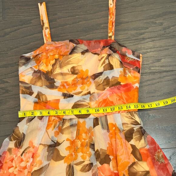 Lafayette 148 Vibrant Floral Silk Dress Size 6 - Picture 6 of 9